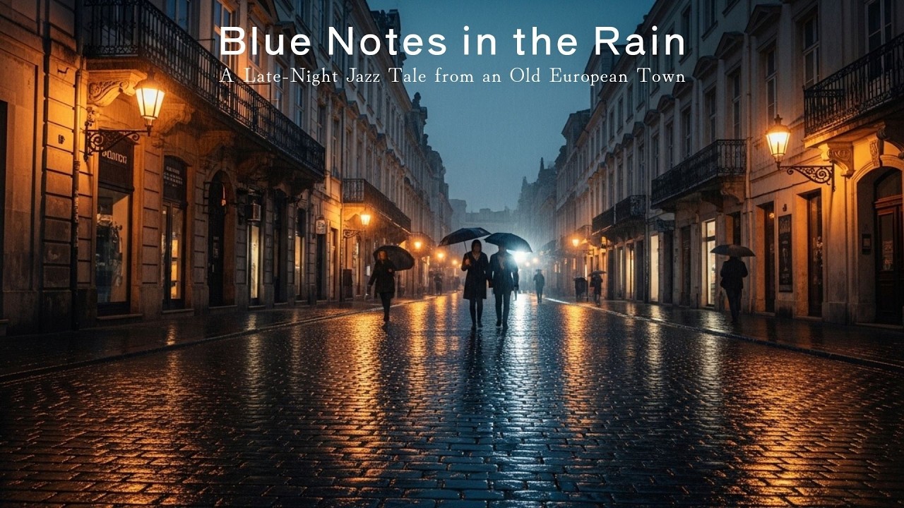 Rainy Night Jazz in Europe 🌧️ | Smooth Sax & Cozy City Ambience