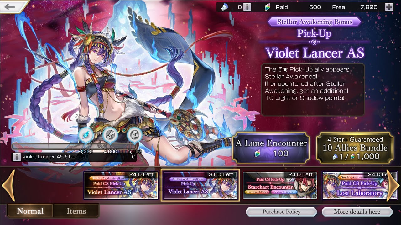 Another Eden: Violet Lancer AS pulls! 