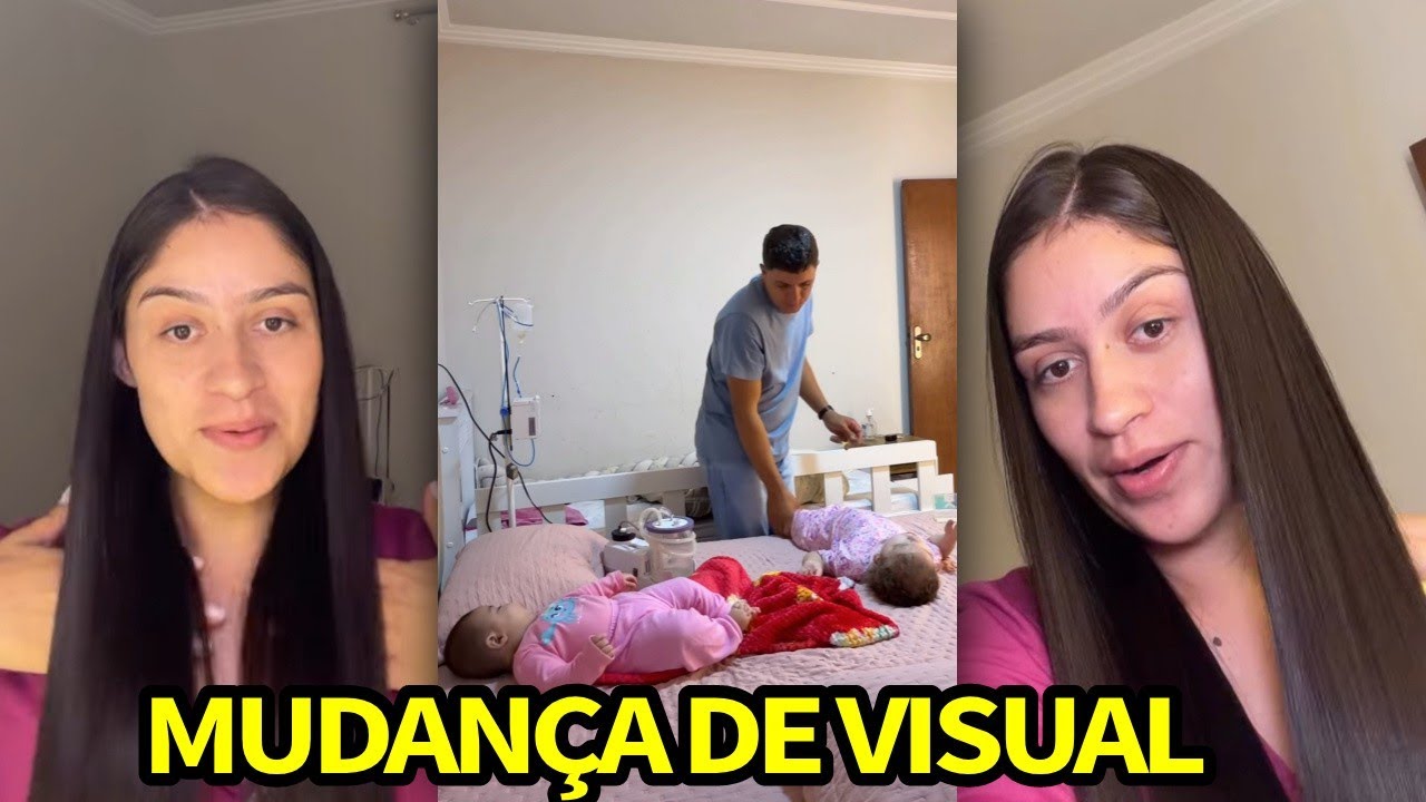 ANA VITÓRIA SURPREENDE AO MUDAR O VISUAL E MOSTRA O MARIDO CUIDANDO DAS MENINAS SOZINHO