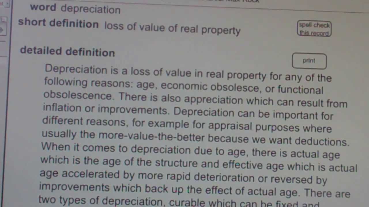 depreciation Real Estate License Exam Study Guide AgentExamPass.com