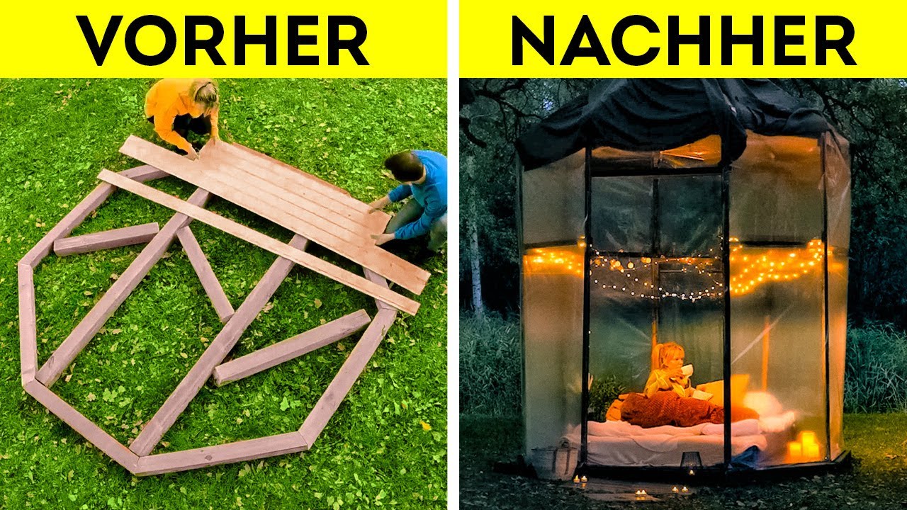 SCHÖNE OUTDOOR DIY-PROJEKTE || GÜNSTIG DEINEN GARTEN UMGESTALTEN