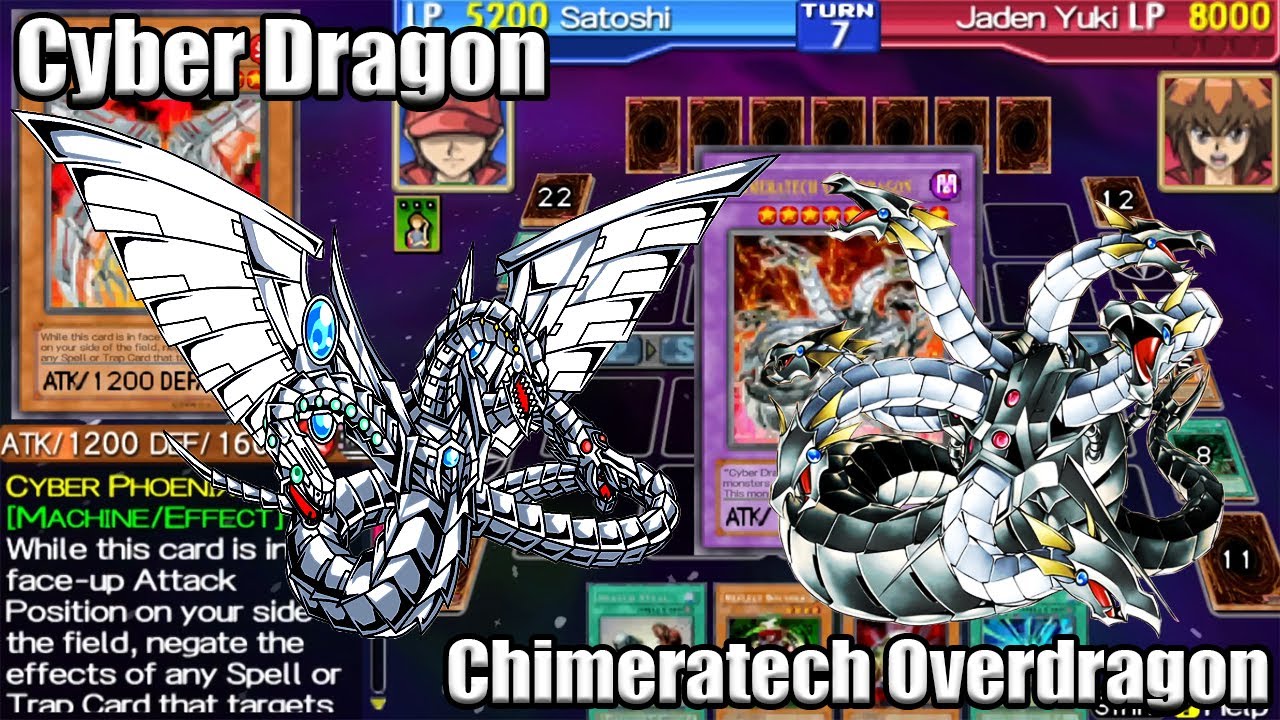 Yu-Gi-Oh! GX Tag Force - Chimeratech Overdragon, Cyber Dragon