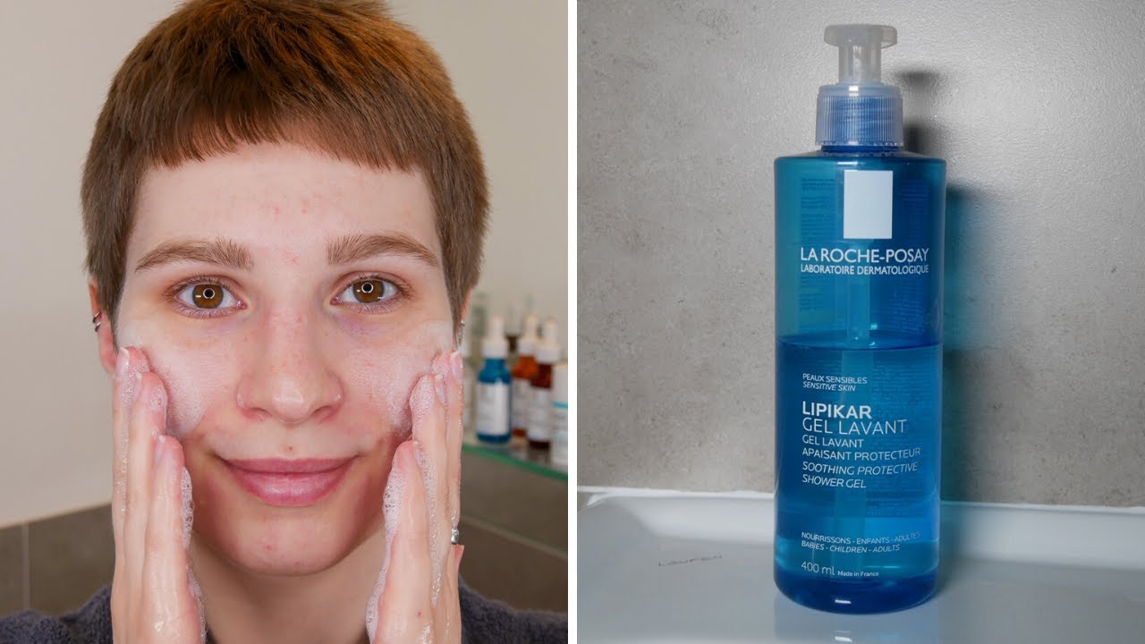 How to use La Roche-Posay Lipikar Shower Gel - Fantastic Facial Cleanser!