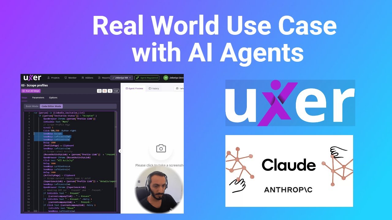 Linkedin Outreach: Building Uxer AI Agents with Anthropic's Computer Use