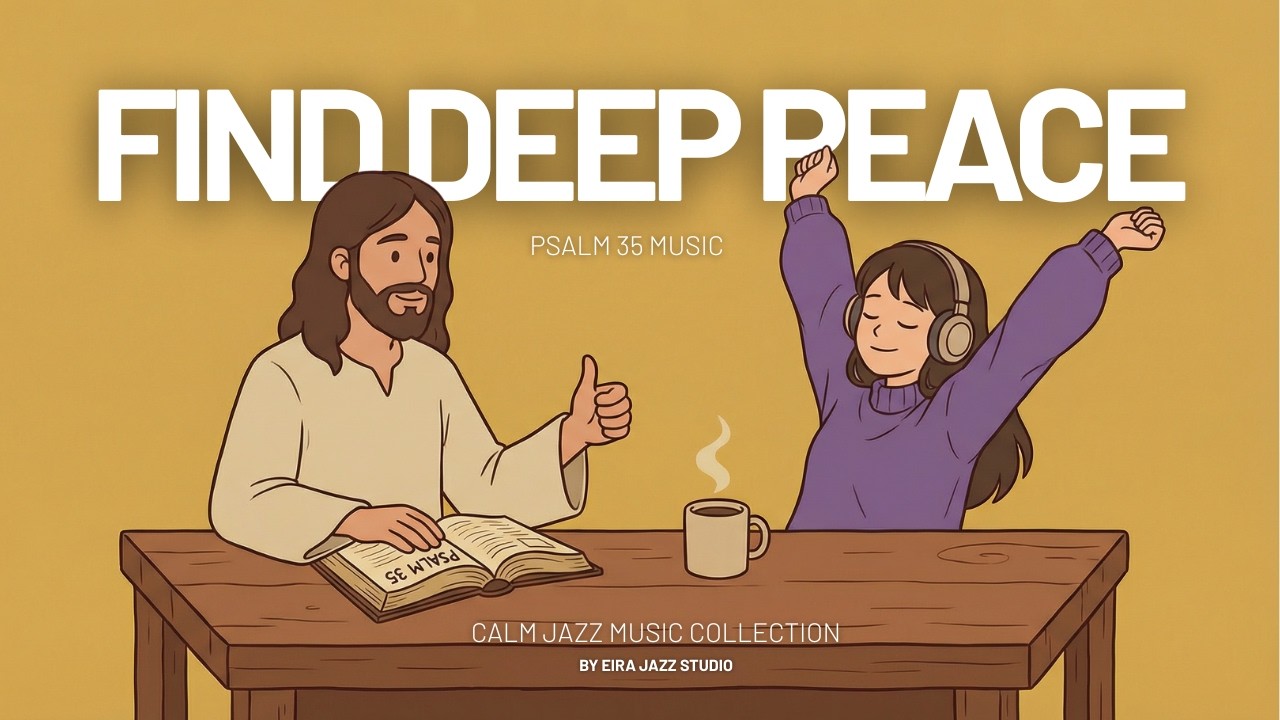 Find Deep Peace: Psalm 35 Music & Relaxing Coffee Shop Jazz