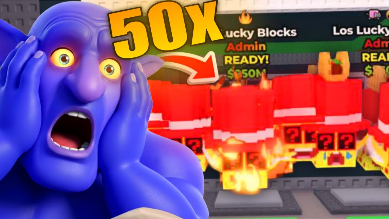 Kinyitottam 50+ Lucky Blockot a Steal a Brainrotban!