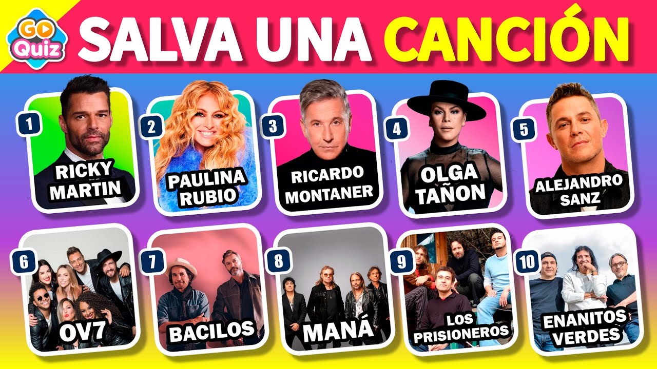 Adivina Quién Canta en 3 segundos 🎶🎵❤️‍🔥 Adivina la canción romántica y cantante - GO Quiz Parte 2
