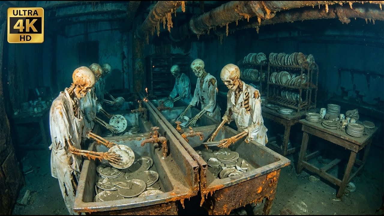112 Years Later Inside Titanic's Scullery — Where 60 Dishwashers Cleaned 20,000 Plates Daily