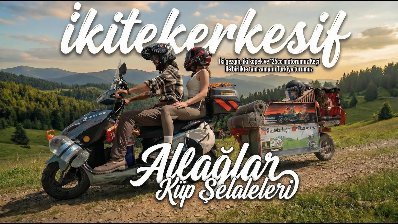 2 Kişi, 1 Motor, 2 Köpek: 20 Aydır Yollardayız! | Küp Şelaleleri