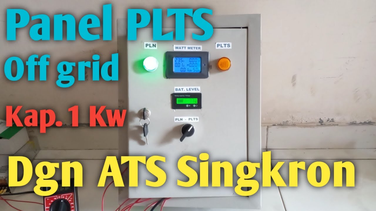 PANEL PLTS OFF GRID KAPASITAS 1000 W DENGAN ATS SINKRON