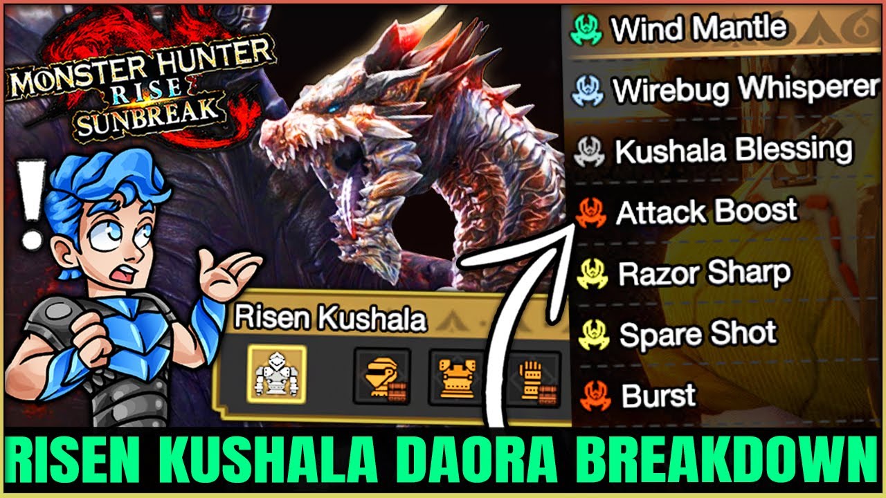 RISEN KUSHALA DAORA IS INCREDIBLE - Armor Review & Fight Breakdown - Monster Hunter Rise Sunbreak!