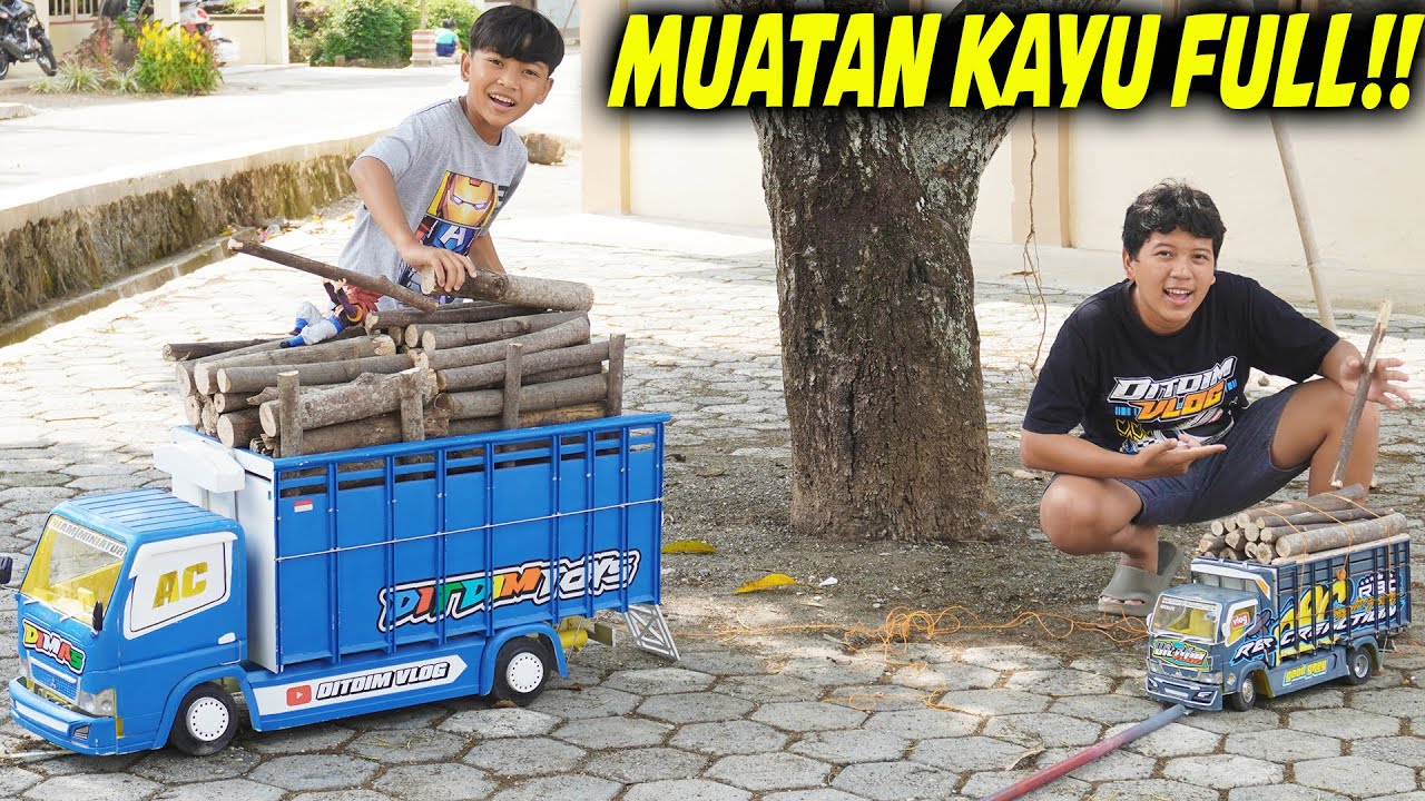 MUATAN KAYU FULL GAYOR DI TRUK BARU DIMAS!