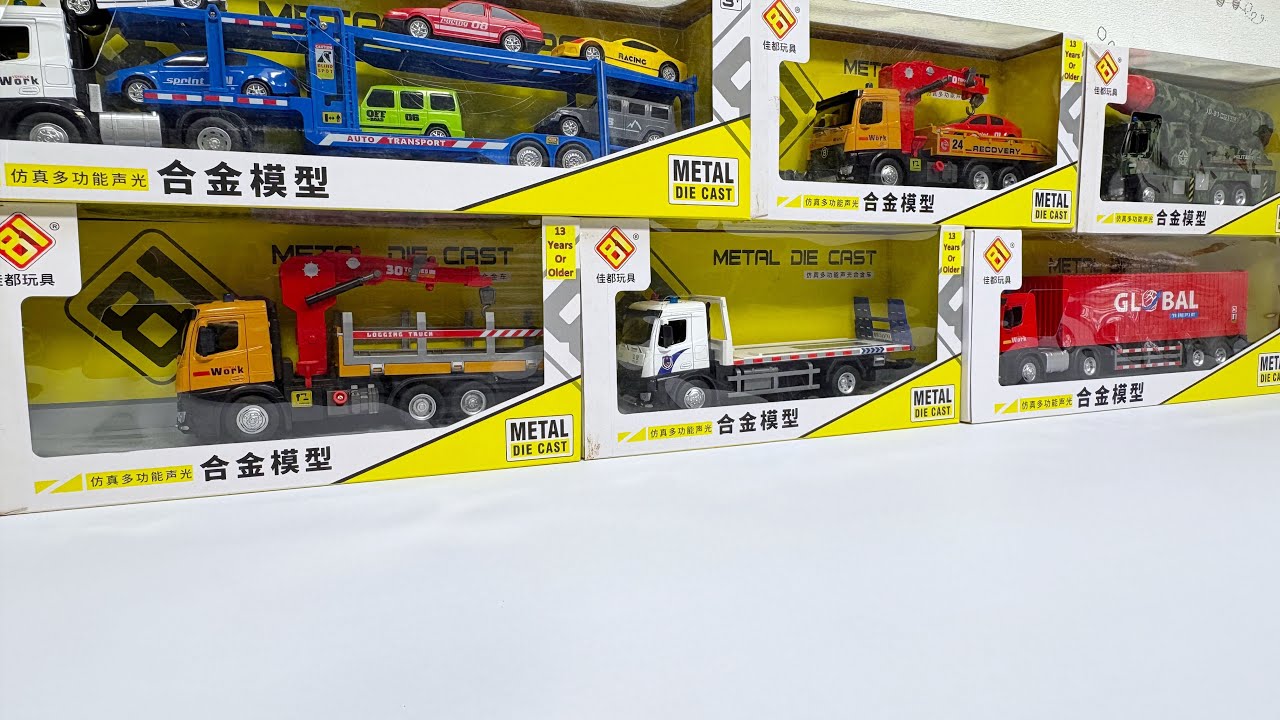 Satisfying Diecast Toy Truck Unboxing & Review | Super Detailed Miniature Truck