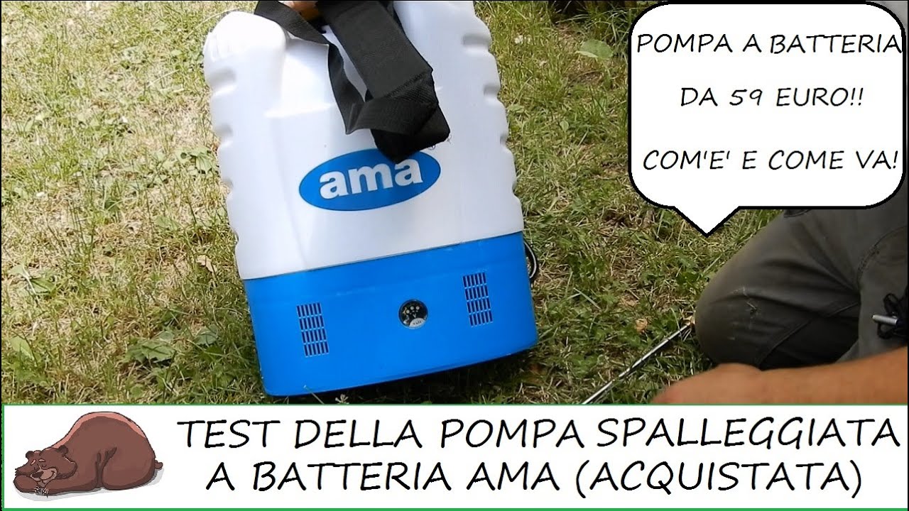 Pompa irroratrice a batteria da 59 euro? Test Pompa AMA!