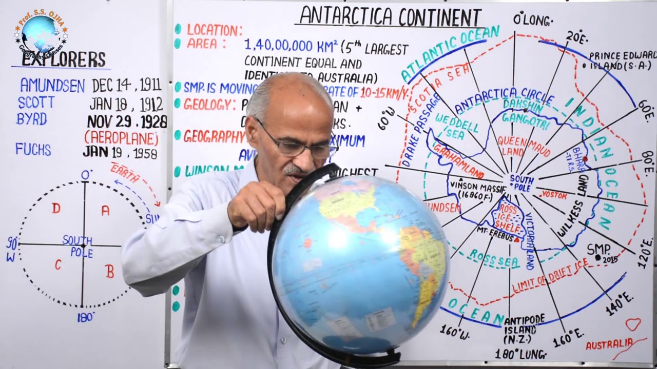 Antarctica Continent | Geography World Regional Mapping | Prof. S.S. Ojha