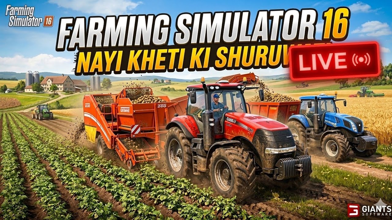 Aaj Banenge Desi Farmer! 🚜 | FS16 Gameplay with @PratikYTFF