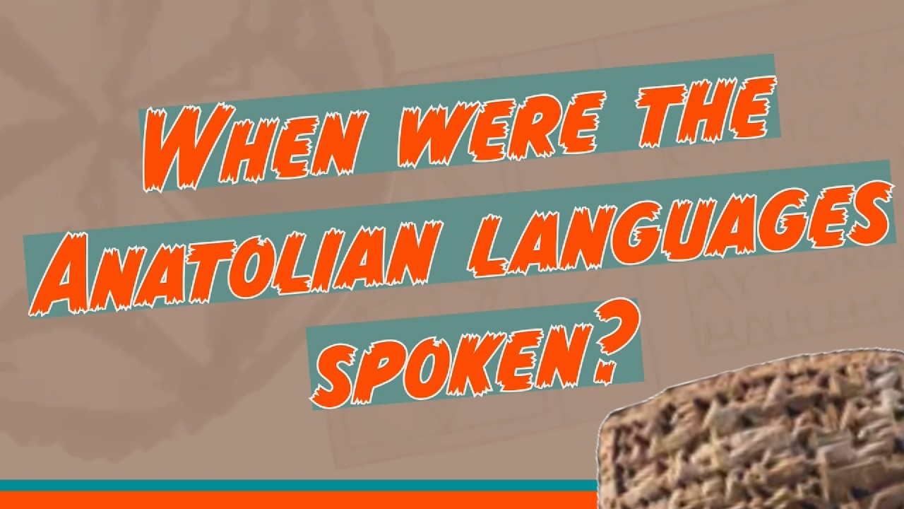 A Timeline of the Anatolian Languages