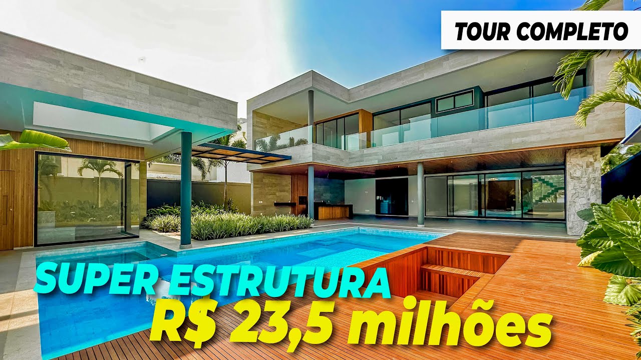 Encontramos a CASA PERFEITA | Mega Mans&atilde;o moderna &agrave; venda no Malibu por R$ 23.500.000