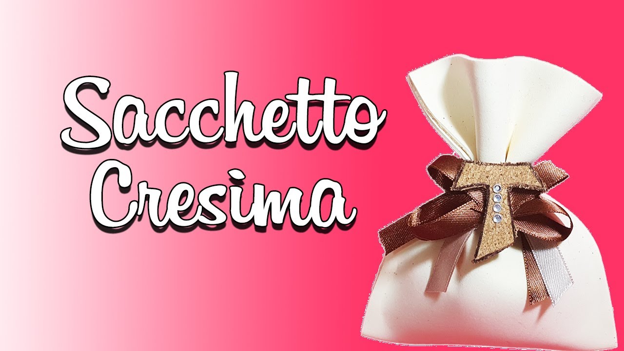 SACCHETTO CRESIMA IN GOMMA EVA