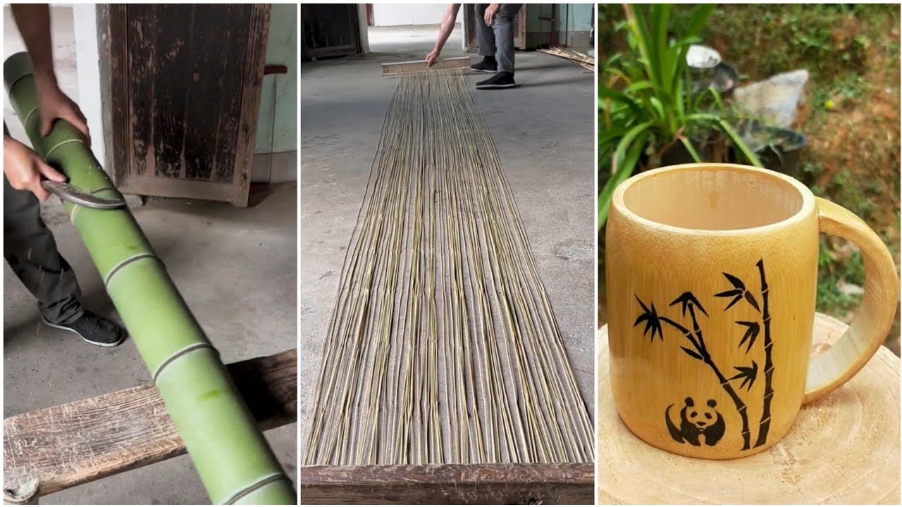 Bamboo Crafts - Awesome bamboo craft making - How to make wonderful crafts from bamboo Part 165