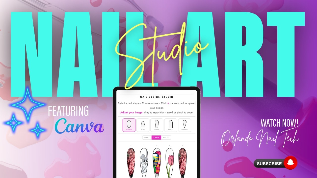 How to: Using your Nail Design Studio in Canva [ORLANDO NAIL TECH]