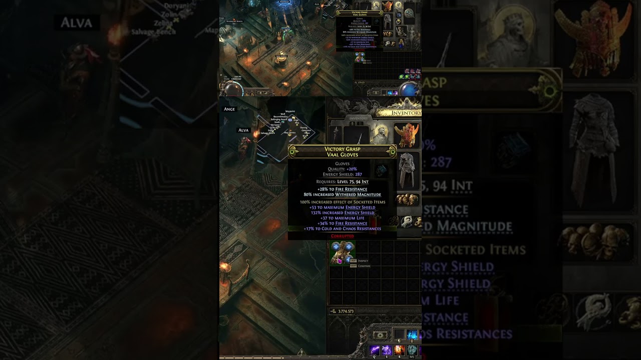 POE2 | VAAL+GLOVES= +100div value | SEASON3 | #poe2 #sonne #charm #lich #abyss #t15 #season3 #stag