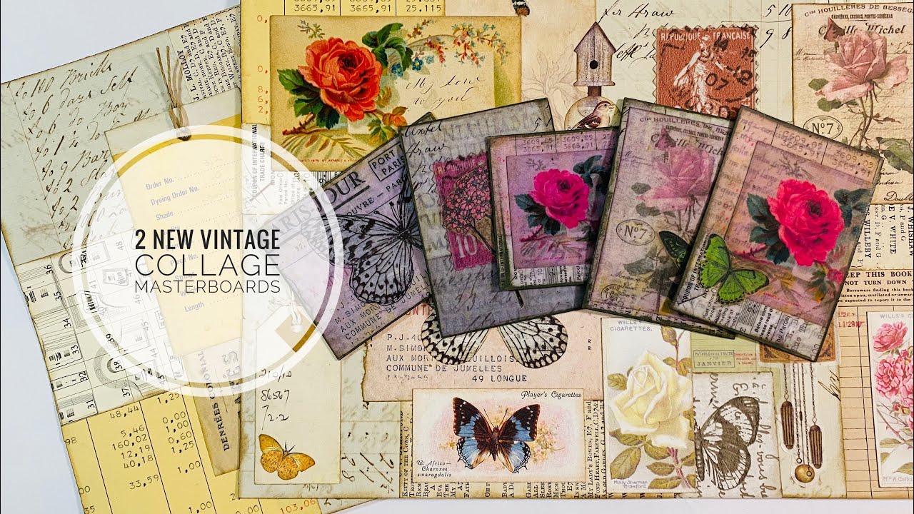 New Collage Masterboards & Vintage ATC’s