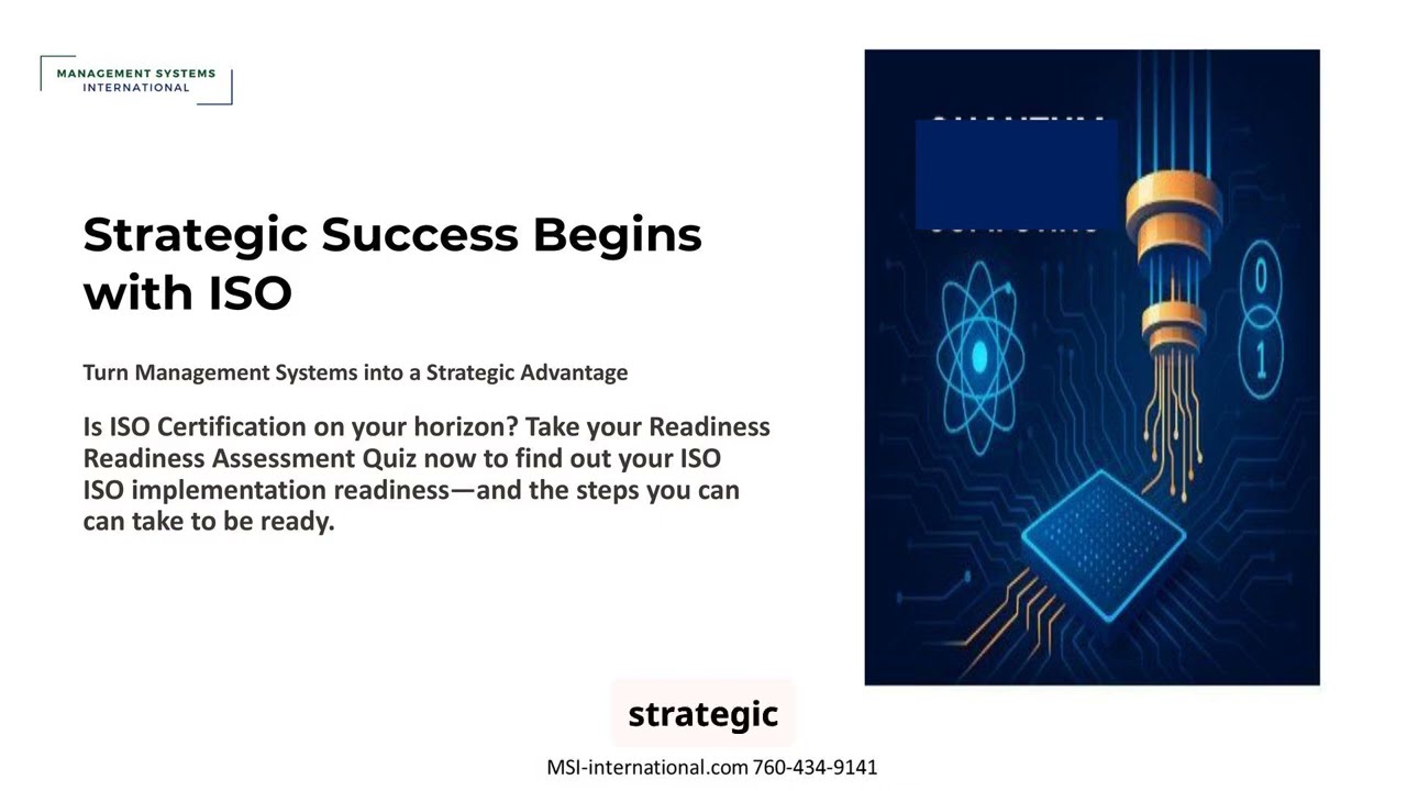 MSI's online Kickoff & Strategic Planning Mastery courses: ISO 7101, 13485, 9001/13485, 14001 & 9001