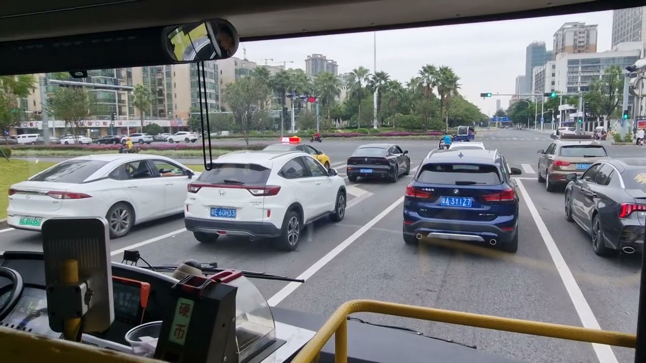 Vlog 397: Foshan Buses 佛山公交- Route 103 魁奇路行政服务大厅 to 岭南大道公交枢纽站