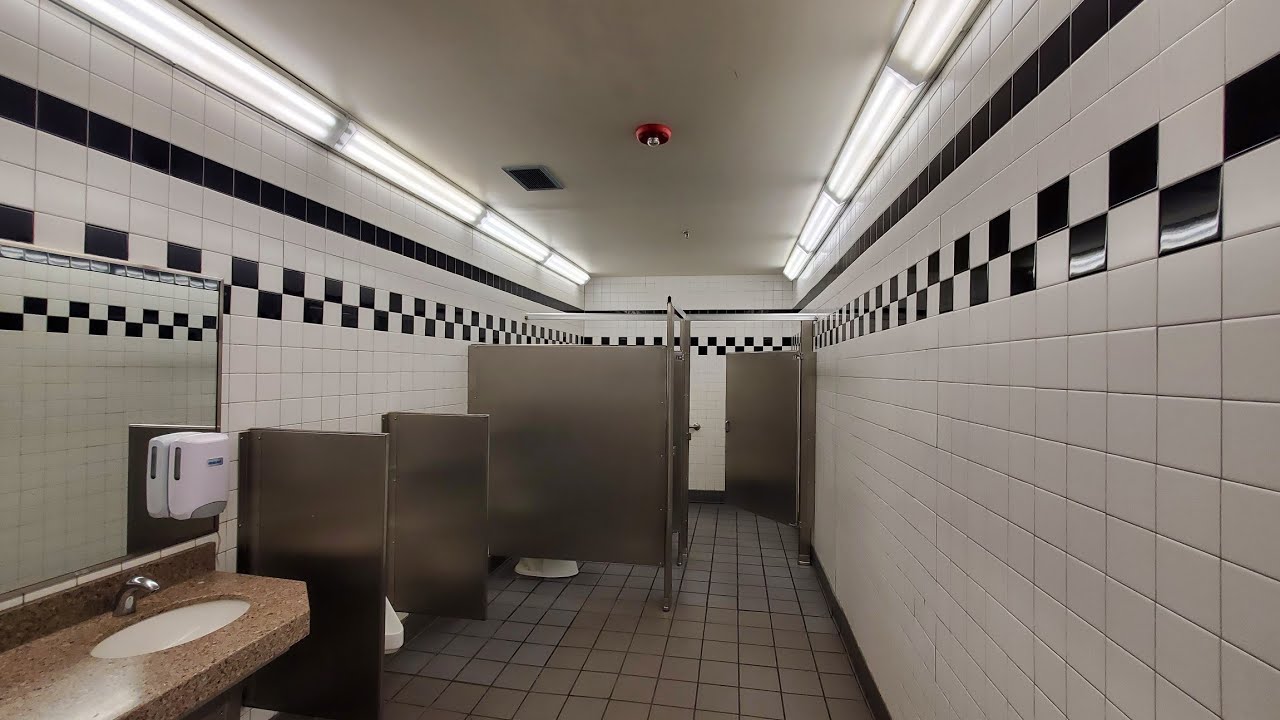 Walmart Supercenter back men's restroom