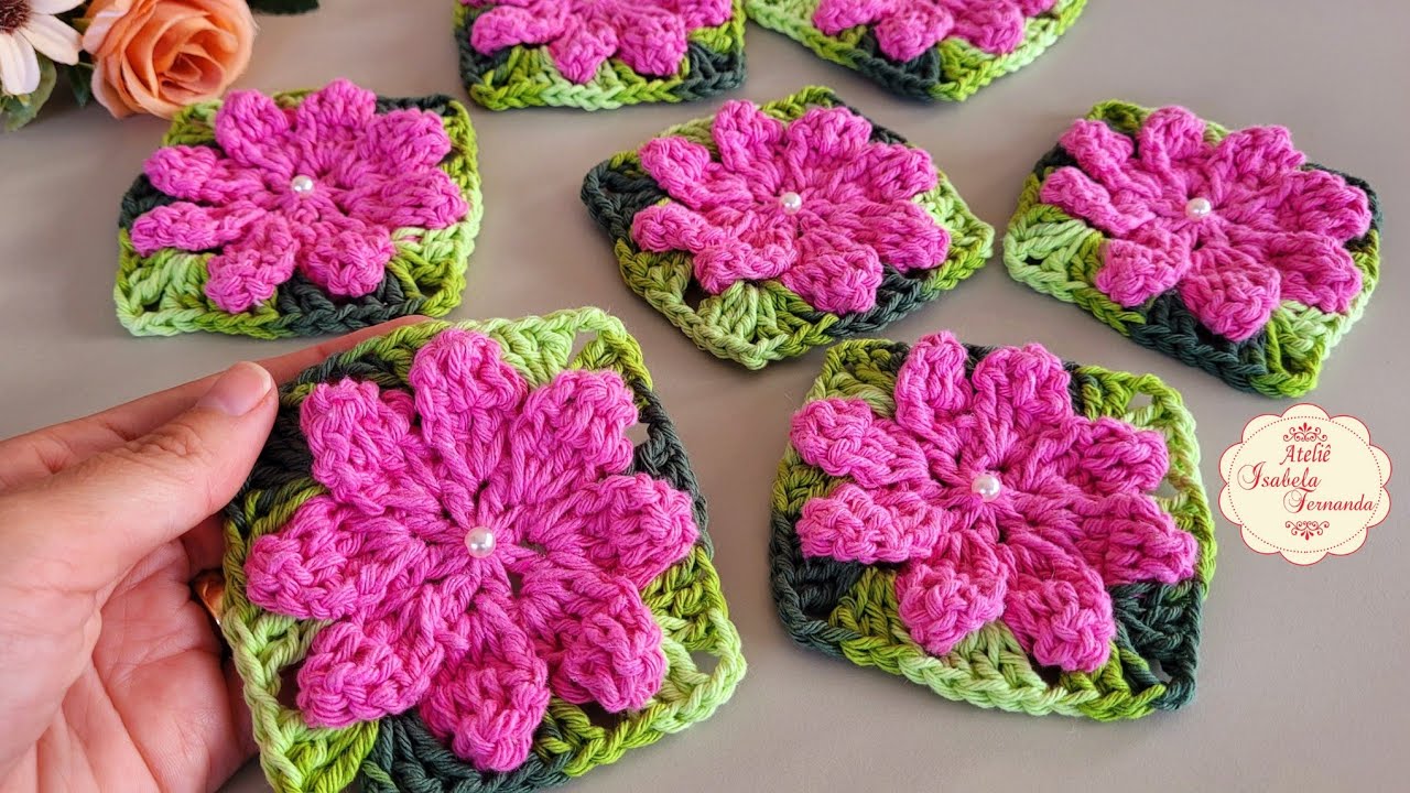 Flor 🌸 Catavento Econômica Fácil e Rápida  Square Passo a Passo Completo