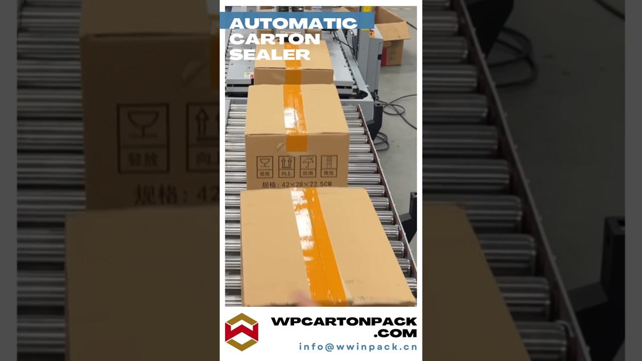 Automatic flaps folding carton sealer#cartonsealer #casesealer #shorts
