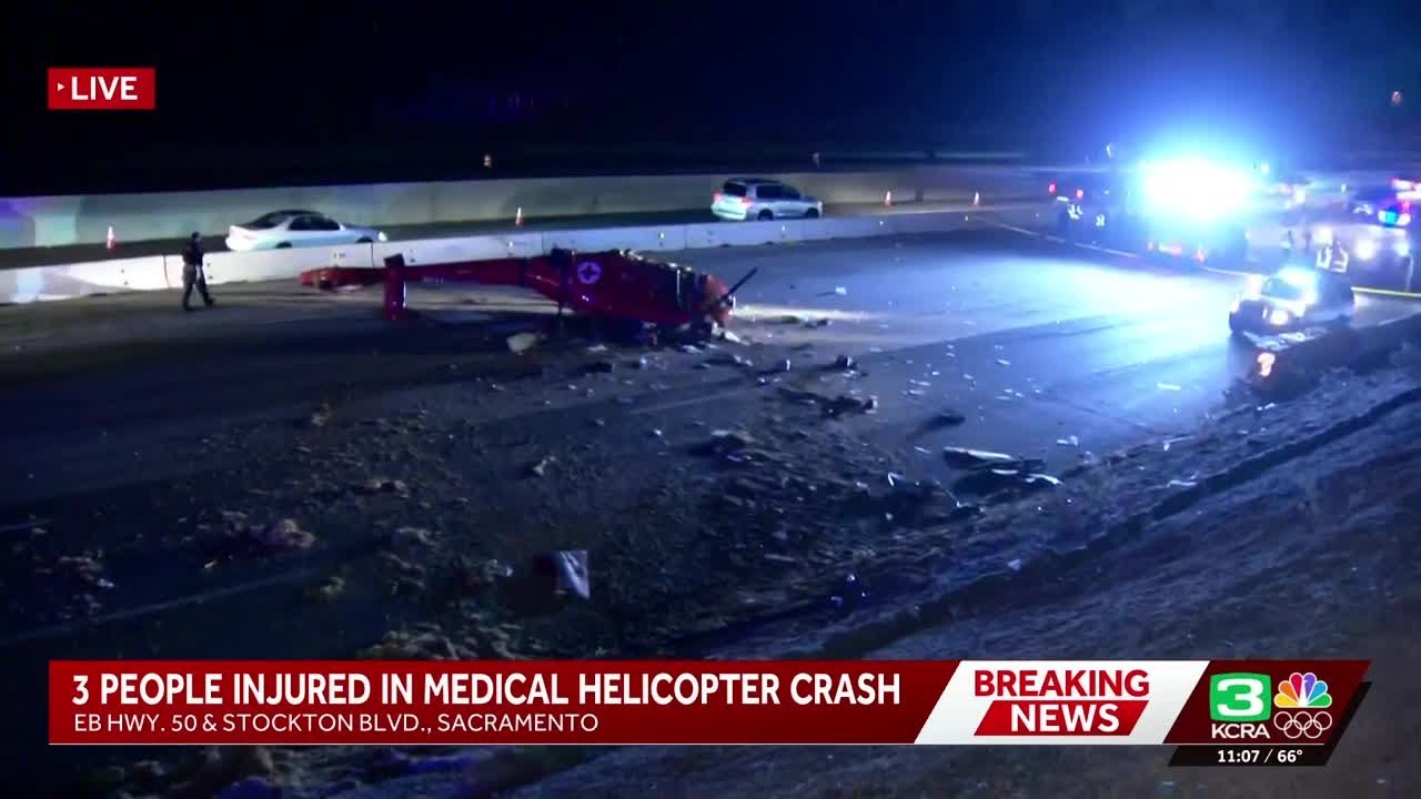 What we know about a helicopter crash on a Sacramento highway