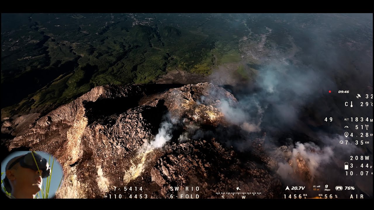 Melihat lebih dekat ke Neraka Merapi, DJI O4 Lite version