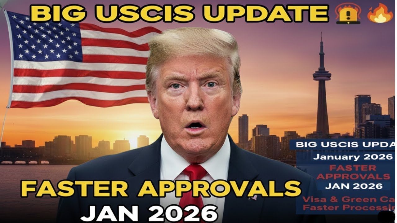 🚨 MAJOR USCIS UPDATE – Green Card & Visa Faster Approvals  January 2026 Processing Change
