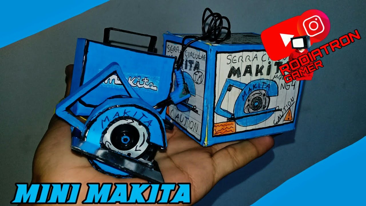COMO FAZER MINI FERRAMENTAS DA (MAKITA) PASSO A PASSO!