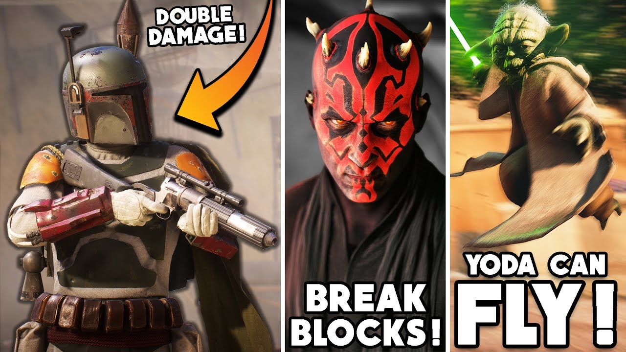 Battlefront 2 — 10 СЕКРЕТОВ героев, которые игра от вас скрывает! (Йода умеет ЛЕТАТЬ, Боба наноси...
