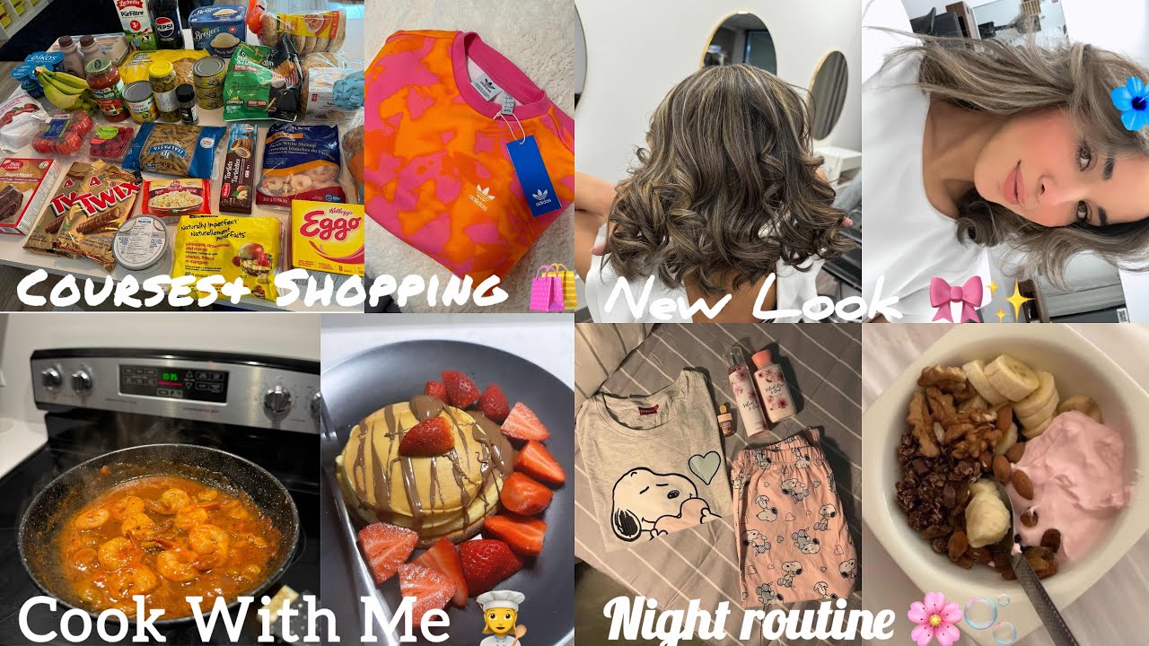 Week with me : Glow Up 🎀🌸✨new look  balayage / Courses Maxi /shopping