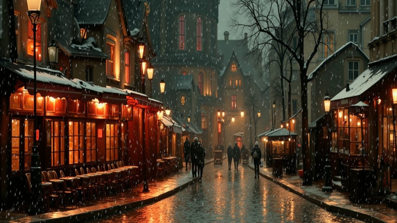 Спокойная зимняя атмосфера для учебы и сосредоточения