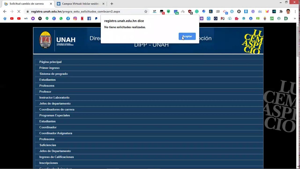 ¿Cómo se Usa la Página de Registro UNAH? (Para los de Primer Ingreso).