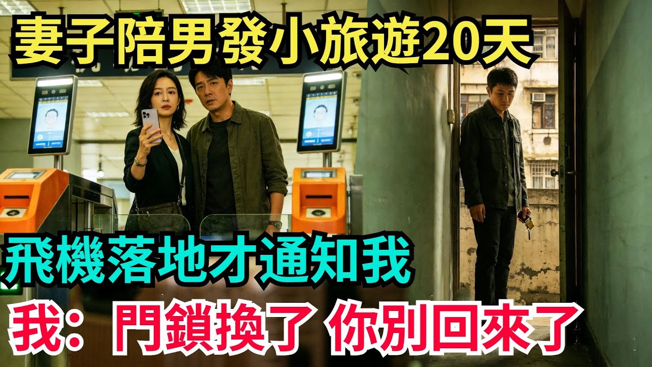 妻子陪男發小出門旅遊20天，飛機落地才通知我。那壹刻我心如死灰：門鎖，我換了，妳別回來了【阿文情感】#男頻小說#故事#情感#都市#小說#爽文