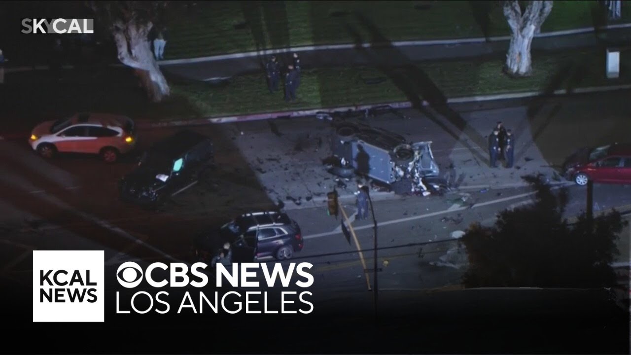 1 killed in violent multi-car crash in West Los Angeles