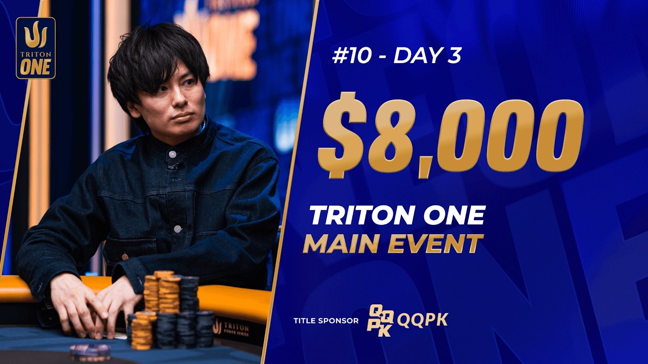 🔴 $8K NLH Main Event – Event #10, Day 3 | Triton ONE JEJU 2026