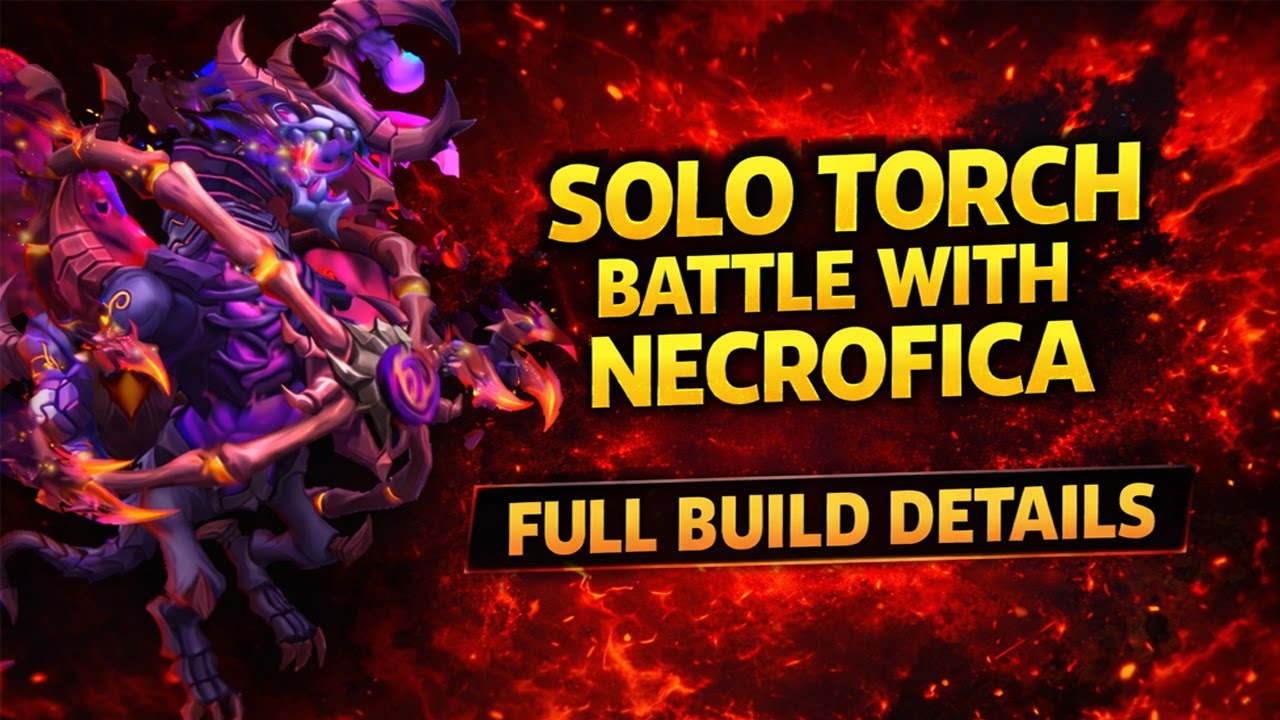 SOLO TORCH BATTLE WITH NECROFICA | FULL BUILD DETAILS  | CASTLE CLASH