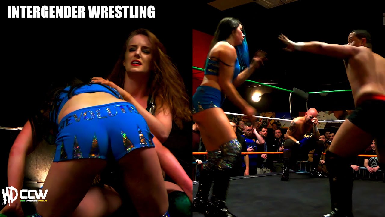 Intergender Wrestling // Lauren La Roux & Omega Vs Raven Creed & Billy Bedlam //