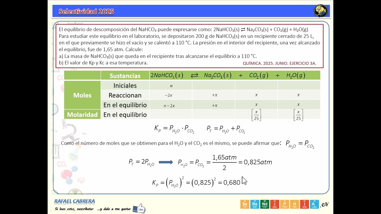 014. QUÍMICA. 2025. JUNIO. EJERCICIO 3A.