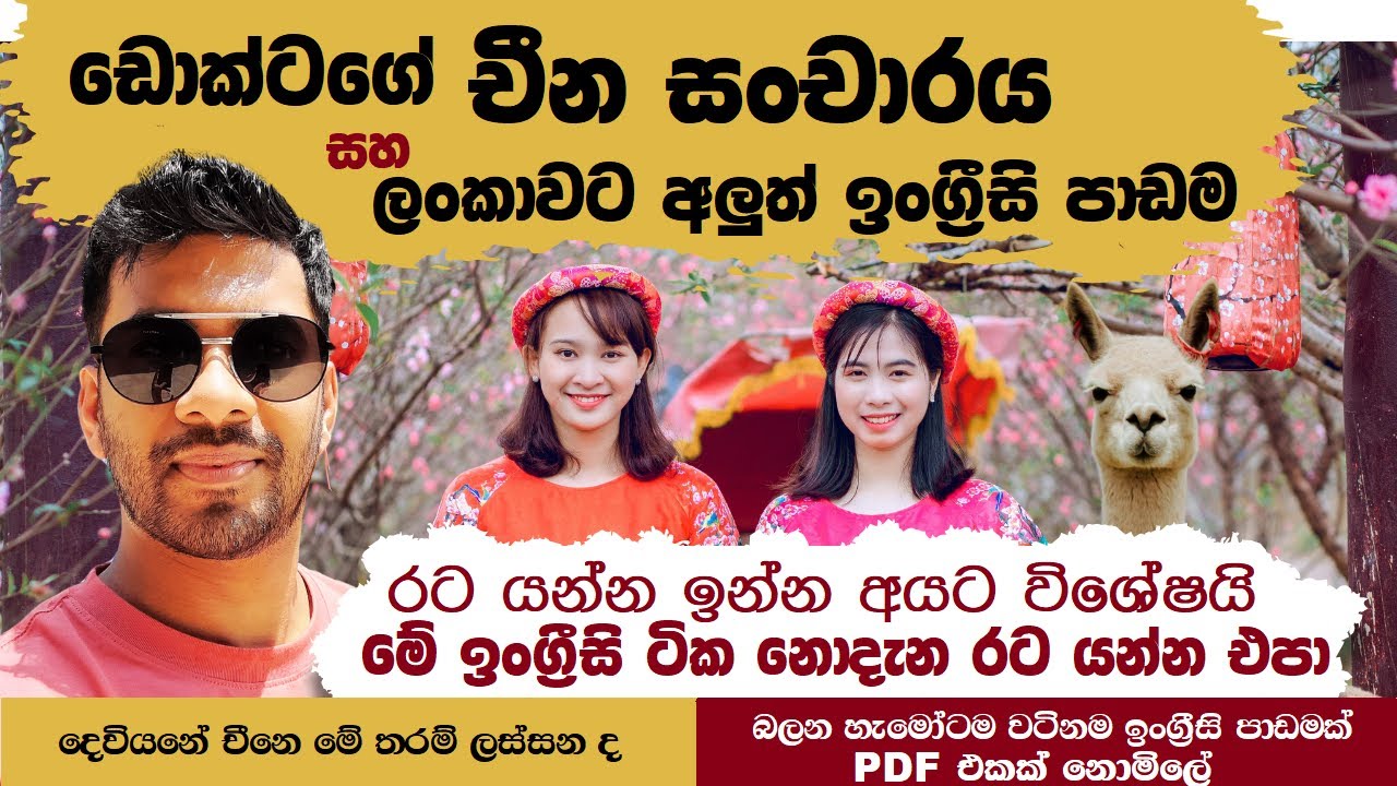 Dr. Kavishka චීනෙට ගිහින් කරපු පුදුම හිතෙන වැඩ | ඔයාලට ලස්සන ඉංග්‍රීසි පාඩමකුත් එක්කම