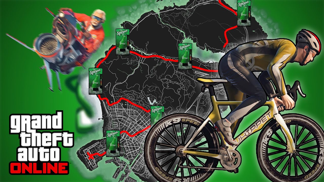 Can you Bike across the map without Dying in GTA 5 Online (The ULTIMATE Challenge)