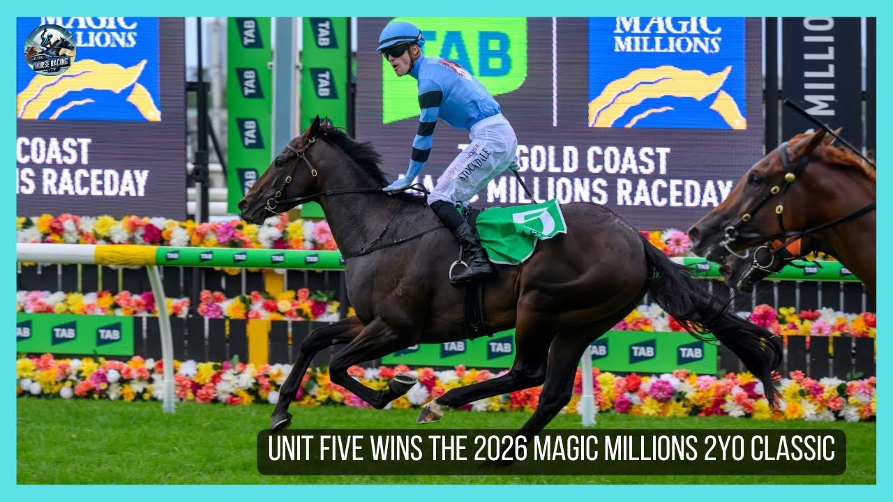 UNIT FIVE выигрывает Magic Millions 2026 2yo Classic.