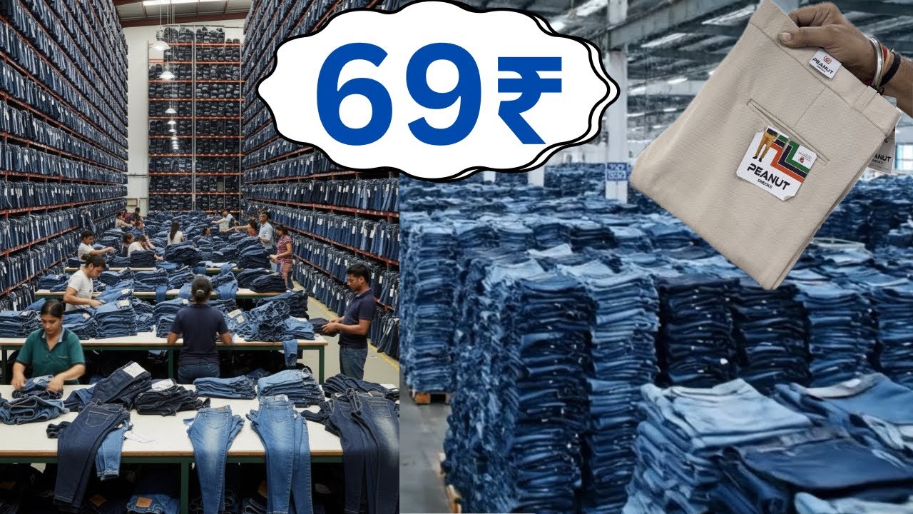 69₹ jeans Manufacturer in Sindhunagar I Kapde Ka Business | Ulhasnagar Wholesale Market of Jeans